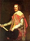 Diego Rodriguez De Silva Velazquez Famous Paintings - Phillip IV in Army Dress